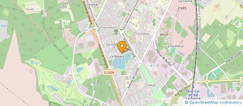 localisation de l'entreprise LA PANCARTE à ORLEANS