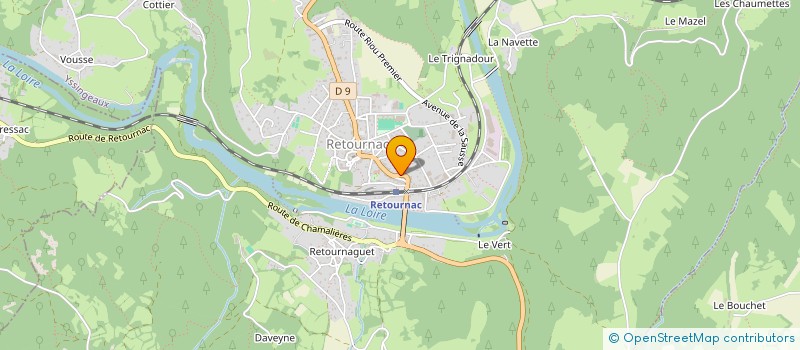 localisation de l'entreprise LA PANDICULE  RETOURNAC