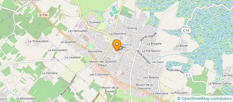 localisation de l'entreprise LA PANETIERE à SAINT-PIERRE-D'OLERON