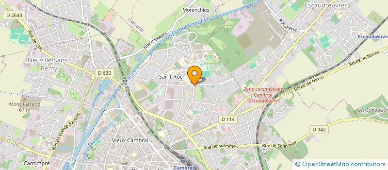 localisation de l'entreprise LA PANETIERE à CAMBRAI