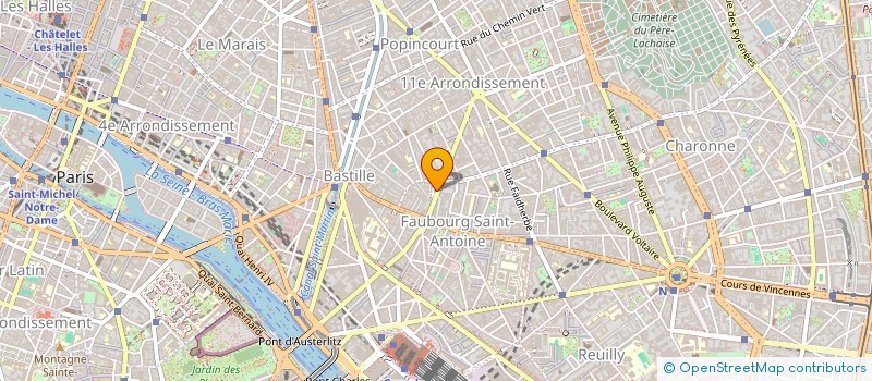 localisation de l'entreprise LA PANETIERE  PARIS