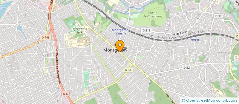 localisation de l'entreprise LA PANETIERE à MONTGERON
