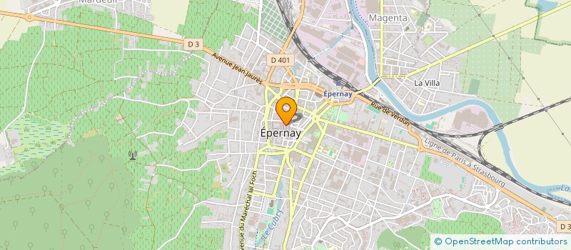 localisation de l'entreprise LA PANETIERE à EPERNAY