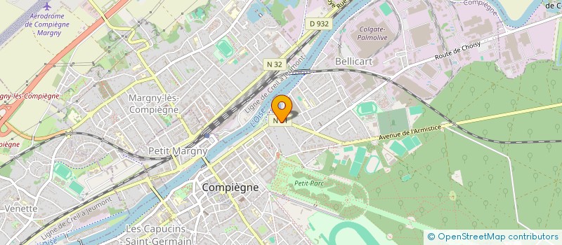 localisation de l'entreprise LA PANETIERE AYA à COMPIEGNE