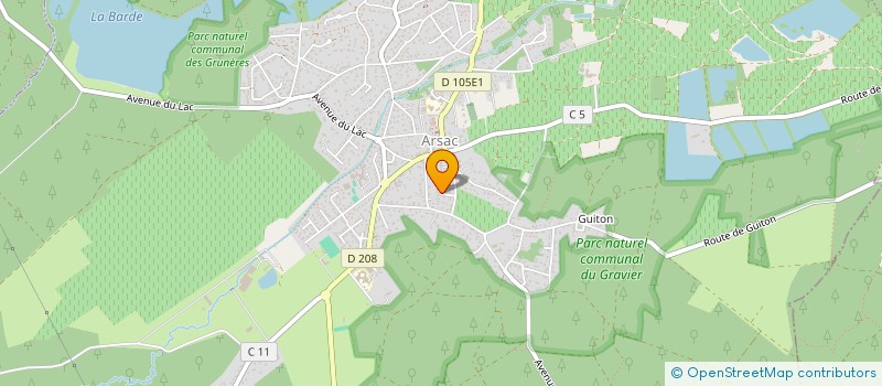 localisation de l'entreprise LA PANETIERE DU TAILLAN  ARSAC