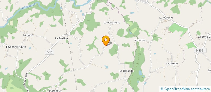 localisation de l'entreprise LA PANETTERIE  LUBERSAC