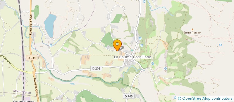 localisation de l'entreprise LA PANGEE  LA BAUME-CORNILLANE