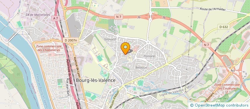 localisation de l'entreprise LA PANGEE INNOVATION à BOURG-LES-VALENCE