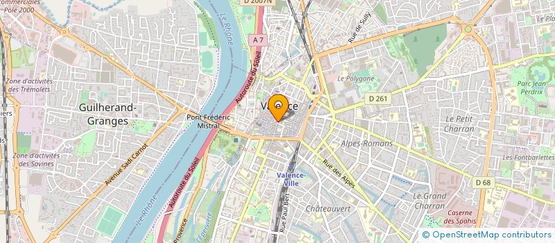 localisation de l'entreprise LA PANICHAUDE à VALENCE