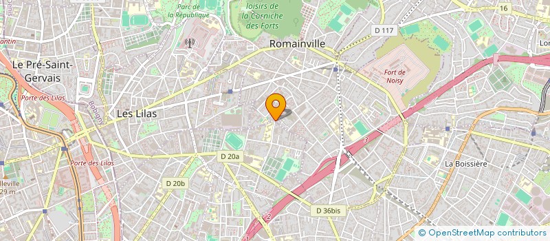 localisation de l'entreprise LA PANICHETTE à ROMAINVILLE