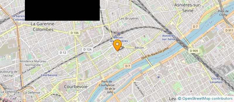 localisation de l'entreprise LA PANIERE à COURBEVOIE