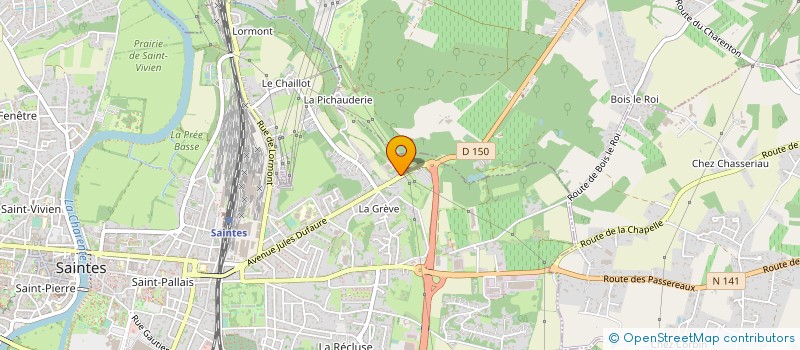localisation de l'entreprise LA PANIFACTURE à SAINTES