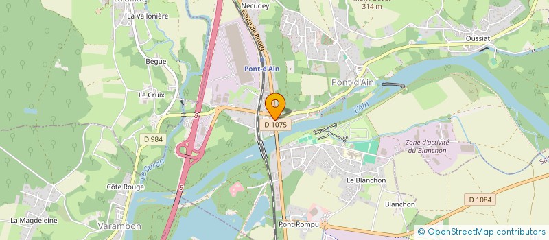 localisation de l'entreprise LA PANIFICATION  PONT-D'AIN