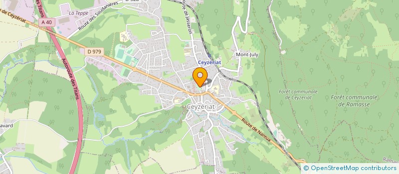 localisation de l'entreprise LA PANOUILLE  CEYZERIAT