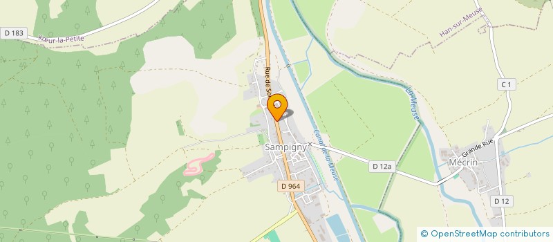 localisation de l'entreprise LA PANOUSSETTE à SAMPIGNY