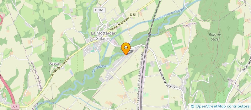 localisation de l'entreprise LA PANTOMIME LUMINEUSE CLASSE CINEMA  SAINT-JEAN-DE-GALAURE