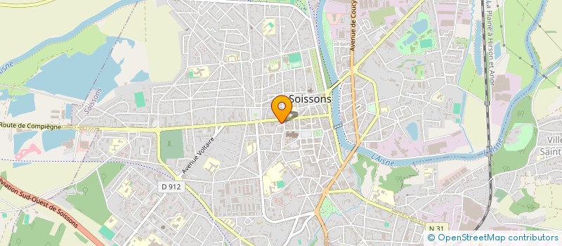 localisation de l'entreprise LA PANTOUFLE à SOISSONS