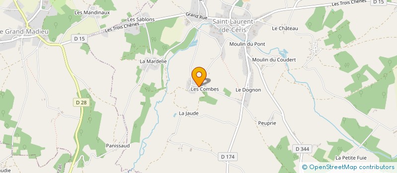 localisation de l'entreprise LA PANTOUFLE DE CERIS à SAINT-LAURENT-DE-CERIS