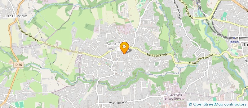 localisation de l'entreprise LA PANZEROTTERIA SAINT-JEAN  SAINT-GENIS-LES-OLLIERES