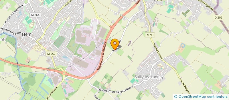 localisation de l'entreprise LA PAONNERIE  HEM