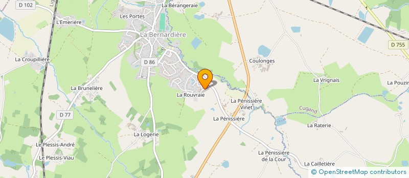 localisation de l'entreprise LA PAP  LA BERNARDIERE