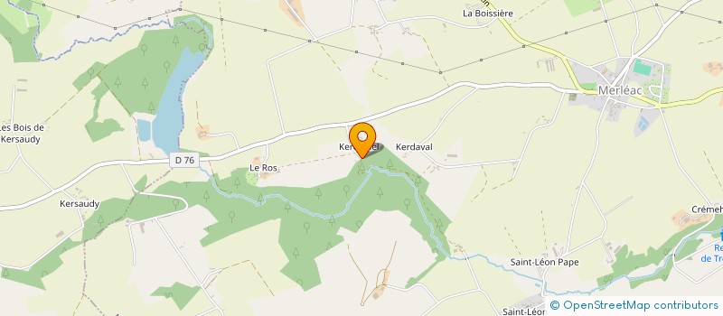 localisation de l'entreprise LA PAPERASSE DE LA KORRIGANE  MERLEAC