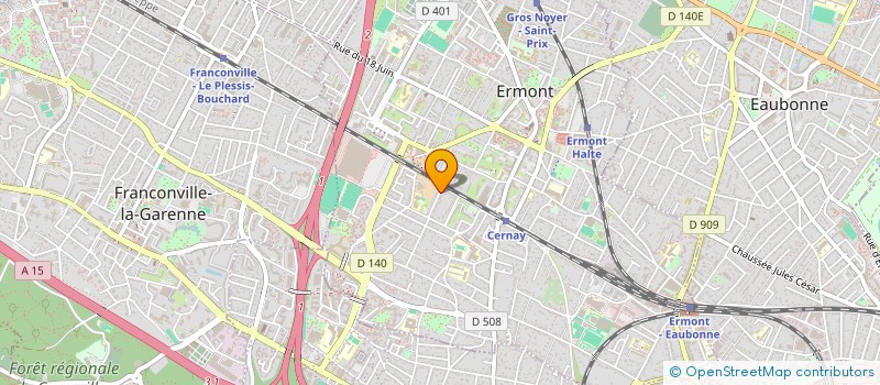 localisation de l'entreprise LA PAPETERIE à ERMONT