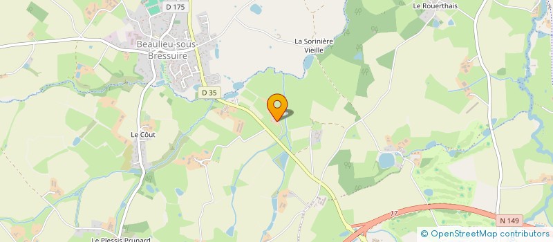 localisation de l'entreprise LA PAPINIERE  BRESSUIRE