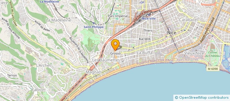 localisation de l'entreprise LA PAPISSERIE à NICE