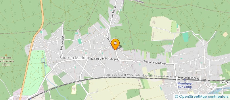 localisation de l'entreprise LA PAPOTE  BOURRON-MARLOTTE