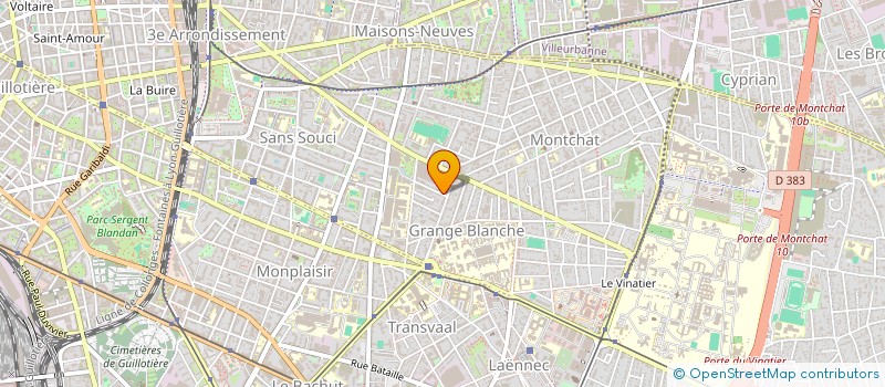 localisation de l'entreprise LA PAPOTERIE à LYON