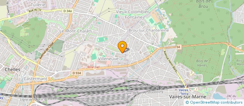 localisation de l'entreprise LA PARALLELE  CHELLES