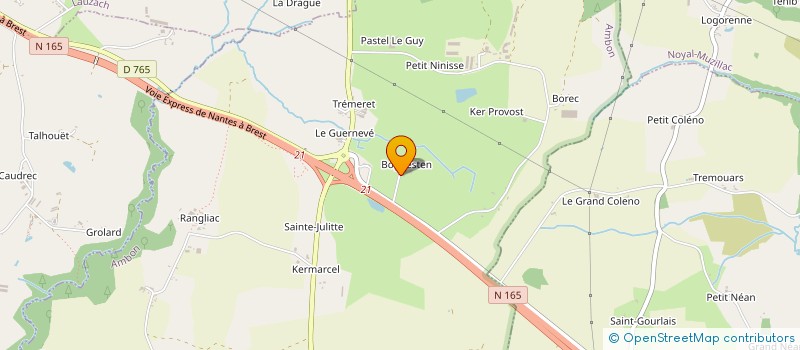 localisation de l'entreprise LA PARALLELE  AMBON