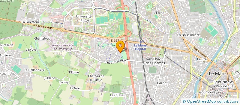 localisation de l'entreprise LA PARALLELE  LE MANS