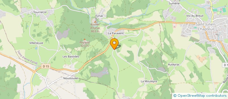 localisation de l'entreprise LA PARAVENT  SAINT-PIERRE-EYNAC