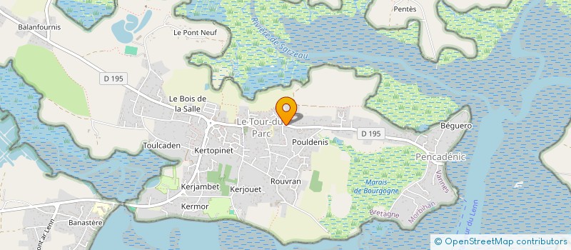 localisation de l'entreprise LA PARCAISE  LE TOUR-DU-PARC