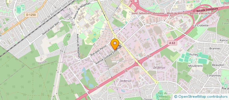 localisation de l'entreprise LA PARCELLE NEGOCE  PESSAC