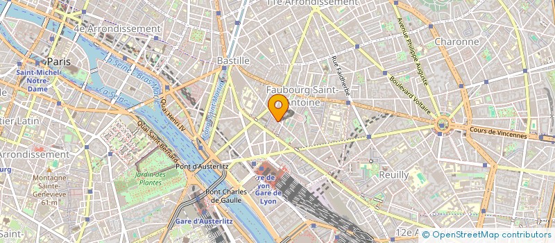 localisation de l'entreprise LA PAREDRE à PARIS