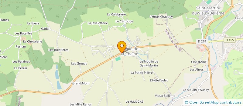localisation de l'entreprise LA PARENT'FETE à BELFORET-EN-PERCHE