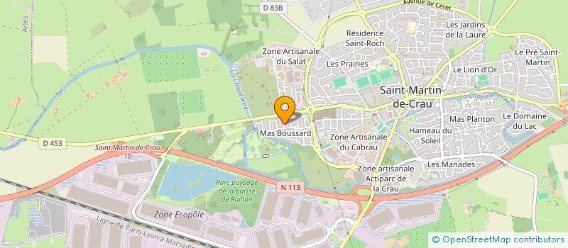 localisation de l'entreprise LA PARENTELLE à SAINT-MARTIN-DE-CRAU