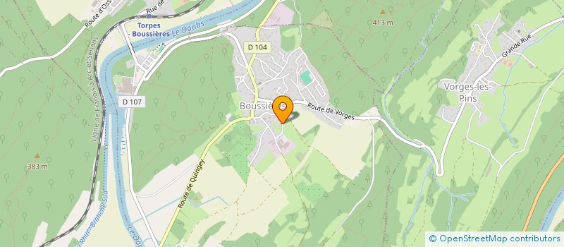 localisation de l'entreprise LA PARENTH'EZE  BOUSSIERES