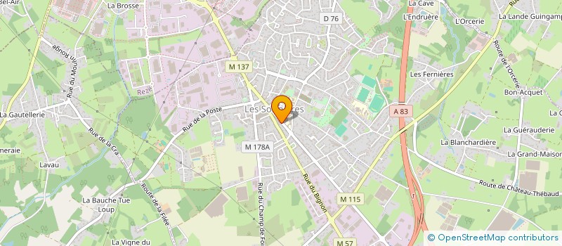 localisation de l'entreprise LA PARENTHESE  LES SORINIERES