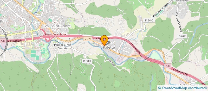 localisation de l'entreprise LA PARENTHESE ARTISAN DE BEAUTE  LE THOLONET