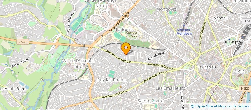 localisation de l'entreprise LA PARENTHESE DE FREYA à LIMOGES