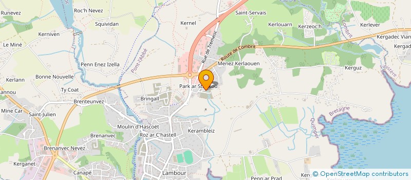 localisation de l'entreprise LA PARENTHESE DU ROCHER  PONT-L'ABBE