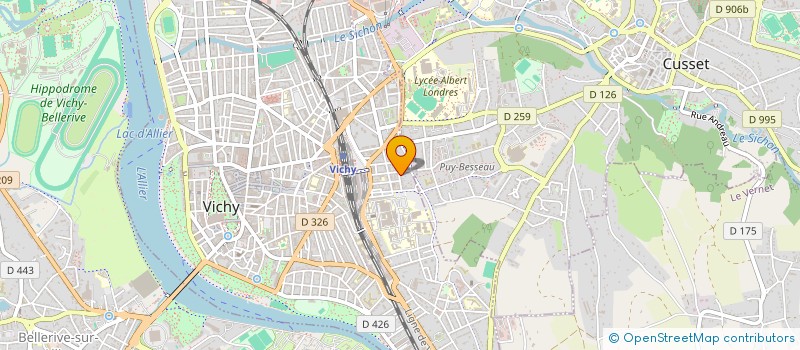 localisation de l'entreprise LA PARENTHESE ENCHANTEE à VICHY
