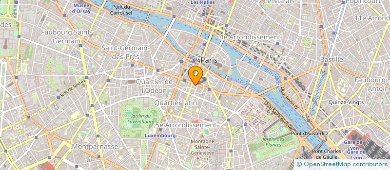 localisation de l'entreprise LA PARENTHESE LATINE  PARIS