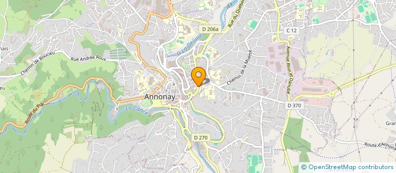 localisation de l'entreprise (LA PARENTHESE) LIBRAIRIE à ANNONAY
