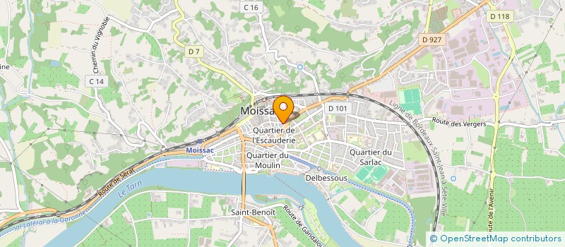 localisation de l'entreprise LA PARENTHESE LOCALE à MOISSAC