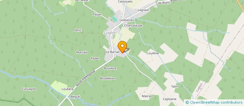 localisation de l'entreprise LA PARENTHESE OCEANIQUE  LUGLON